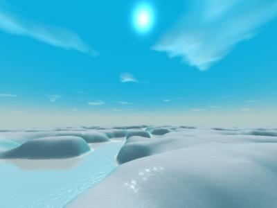 Snow and Ice Landscape Rendering